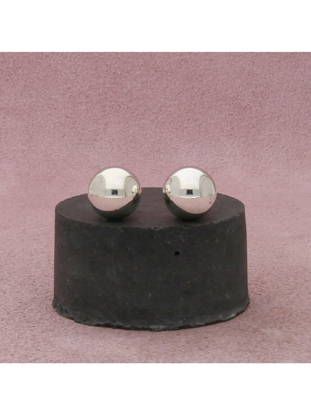 tiffany & co sterling silver hardwear 10mm bead stud earrings